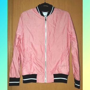 Pink and Navy Classic Oxford Jacket - Unisex and Sporty, worn twice!